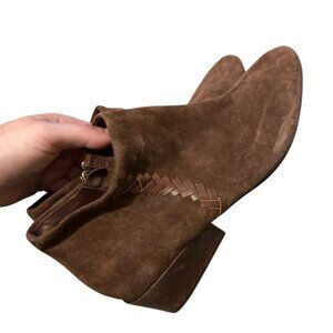 Naked Feet Peony Cinnamon Brown Ankle Bootie Womens Size 8